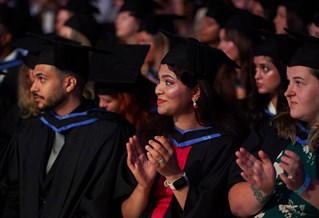 Students at their graduation ceremony